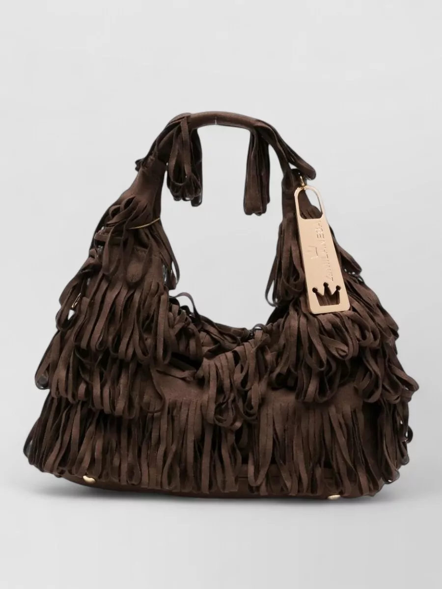 La Milanesa fringed shoulder bag