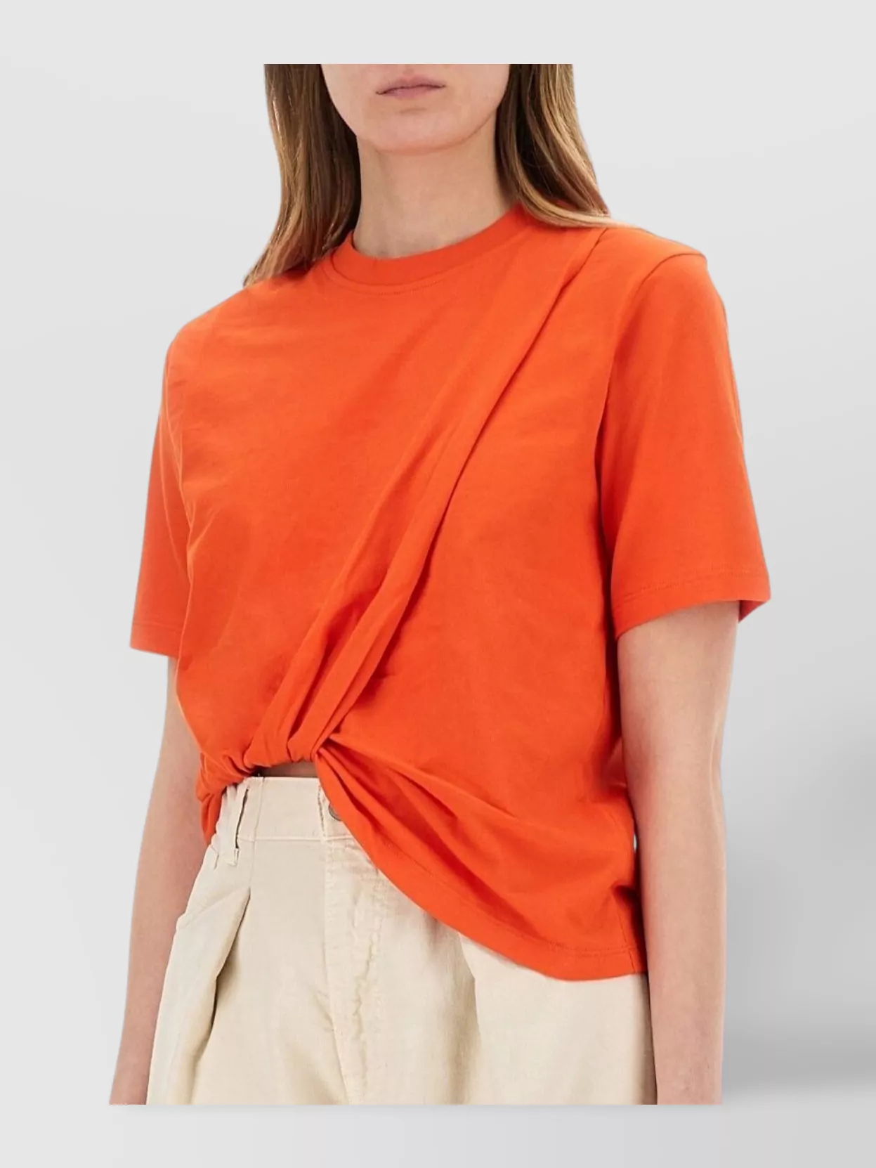 Msgm Twist Detailed Crewneck T
