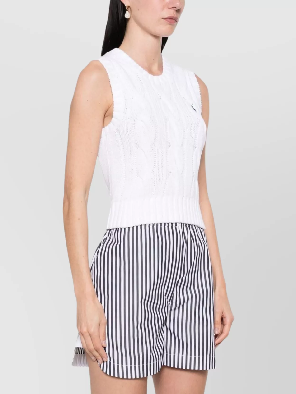 Ralph Lauren Cable Knit Sleeveless Waistcoat