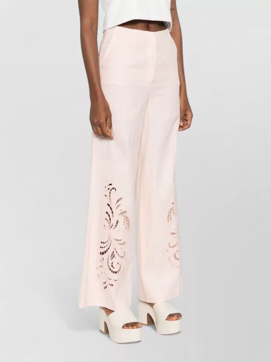 Twin-Set Flared Wide-Leg Trousers