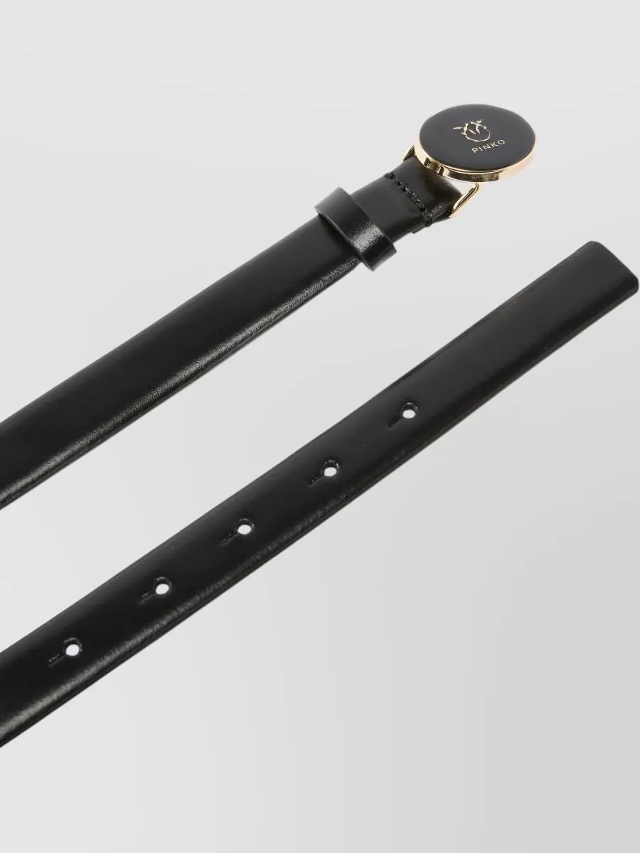 Pinko Round Enamel Belt Adjustable Length