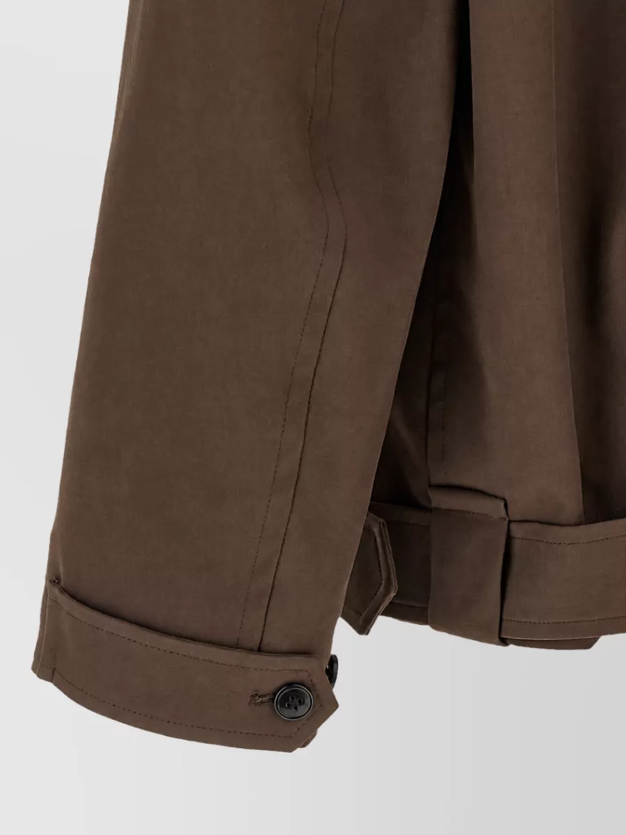 Dries Van Noten Cotton Single Breasted Coat