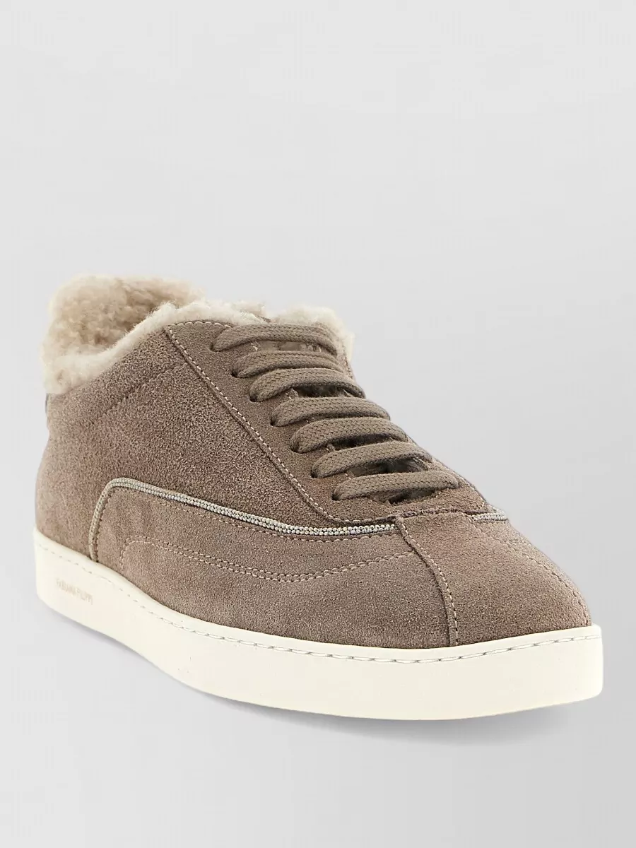 Fabiana Filippi suede leather sneakers
