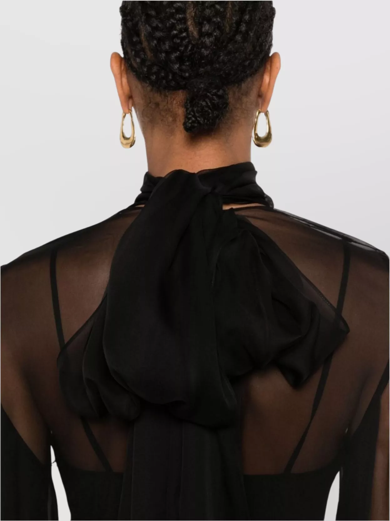 Valentino Mini Dress In Chiffon With Ruffled Hem