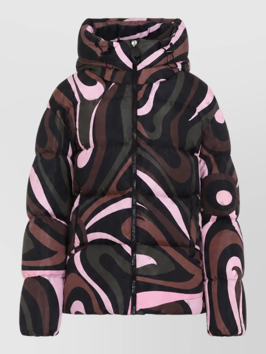 Pucci Down Puffer Jacket In Multi