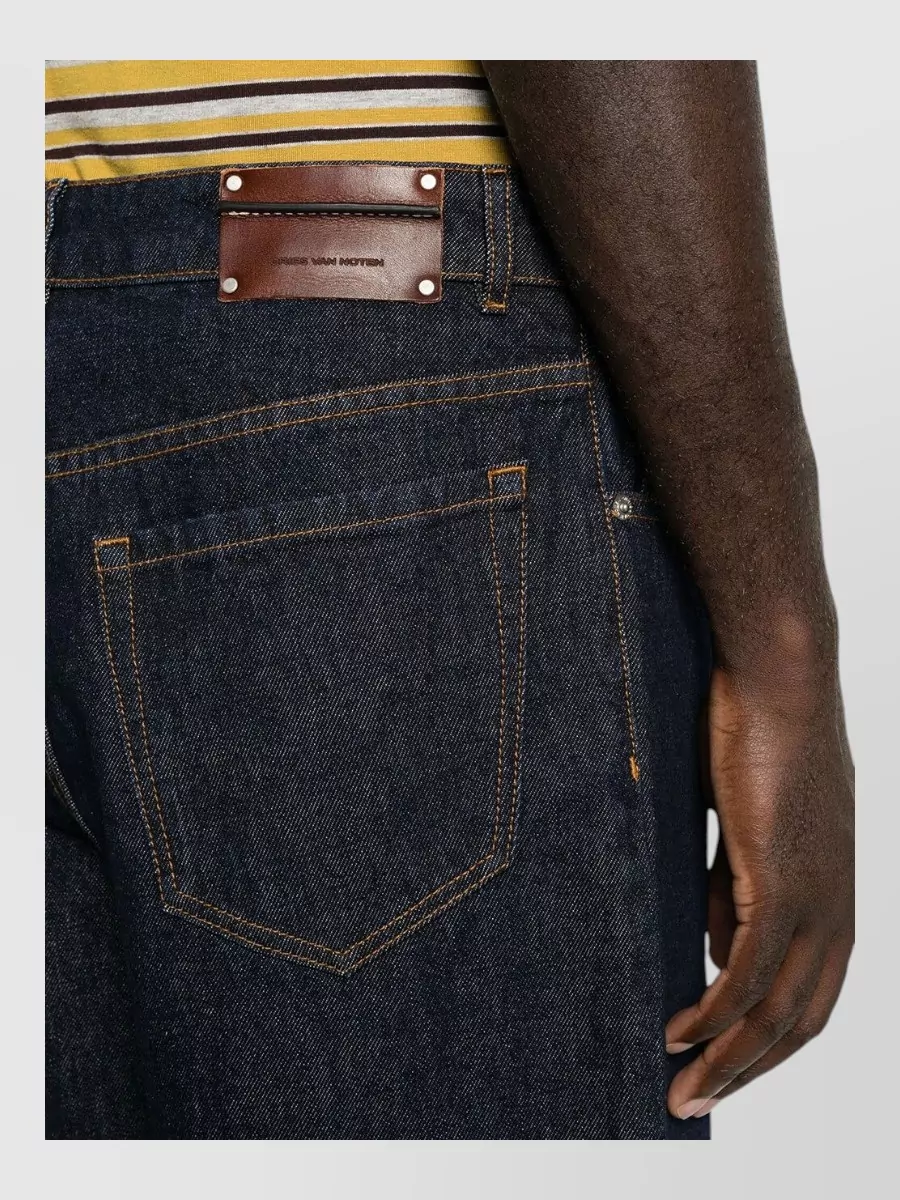 Dries Van Noten Cotton Straight-Leg Jeans