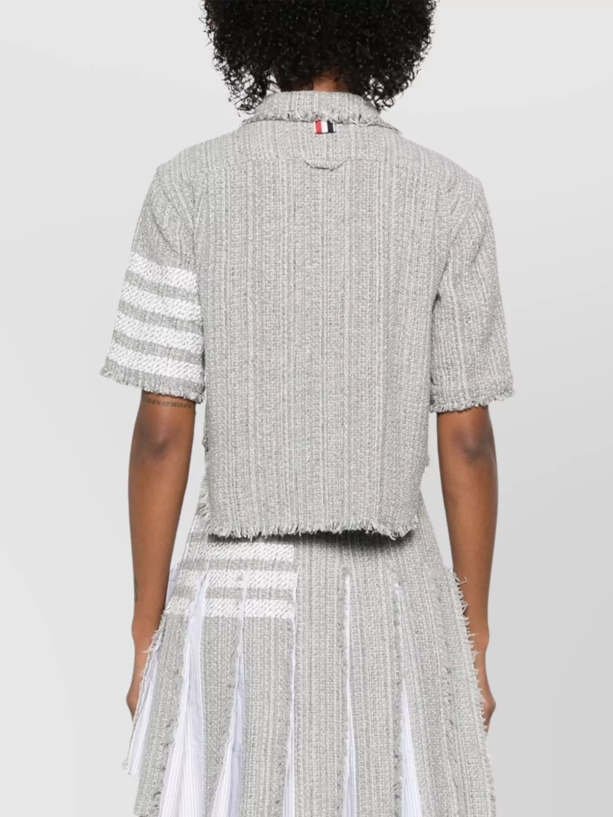 Thom Browne Shirt Cotton Blend Frayed Edges