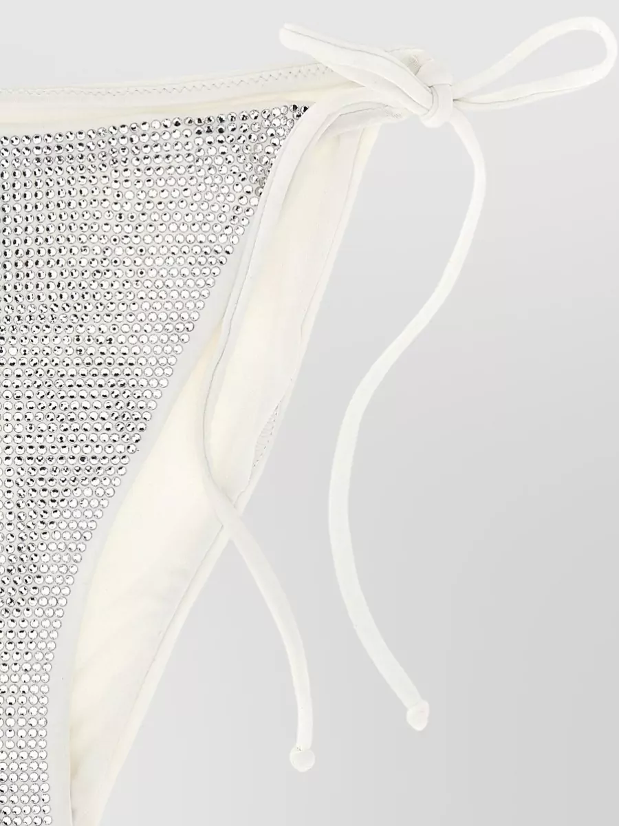Mc2 Saint Barth High-Cut Rhinestone-Appliqué Bikini Bottoms