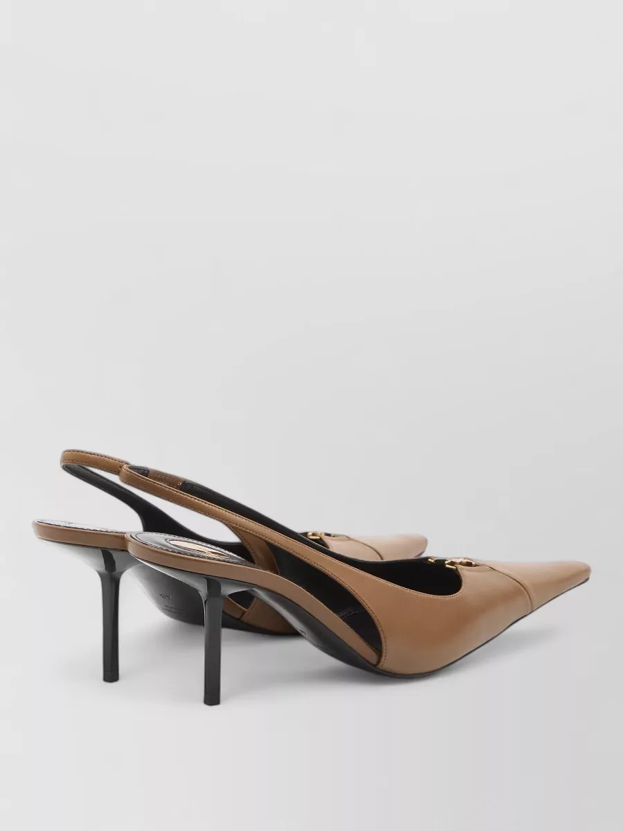 Saint Laurent Leather Cutout Pumps