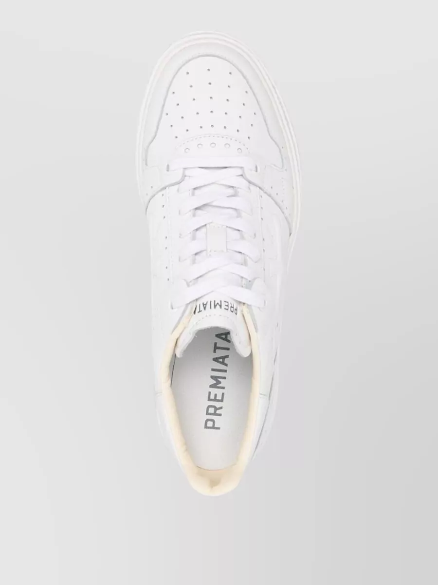 Premiata Quinn 7322 Sneakers Round Toe Perforated Sole