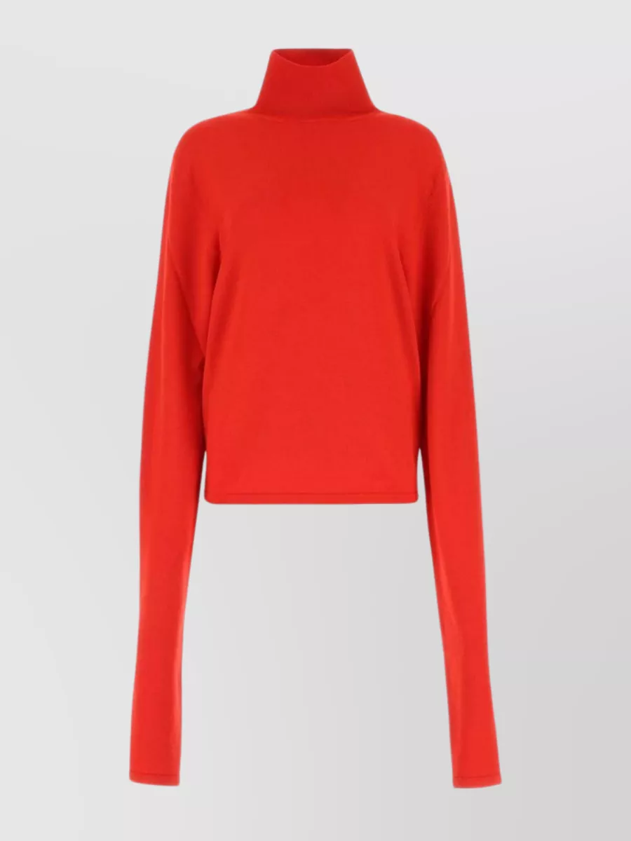 Shop The Row Carlus Wool Turtleneck Sweater In Red