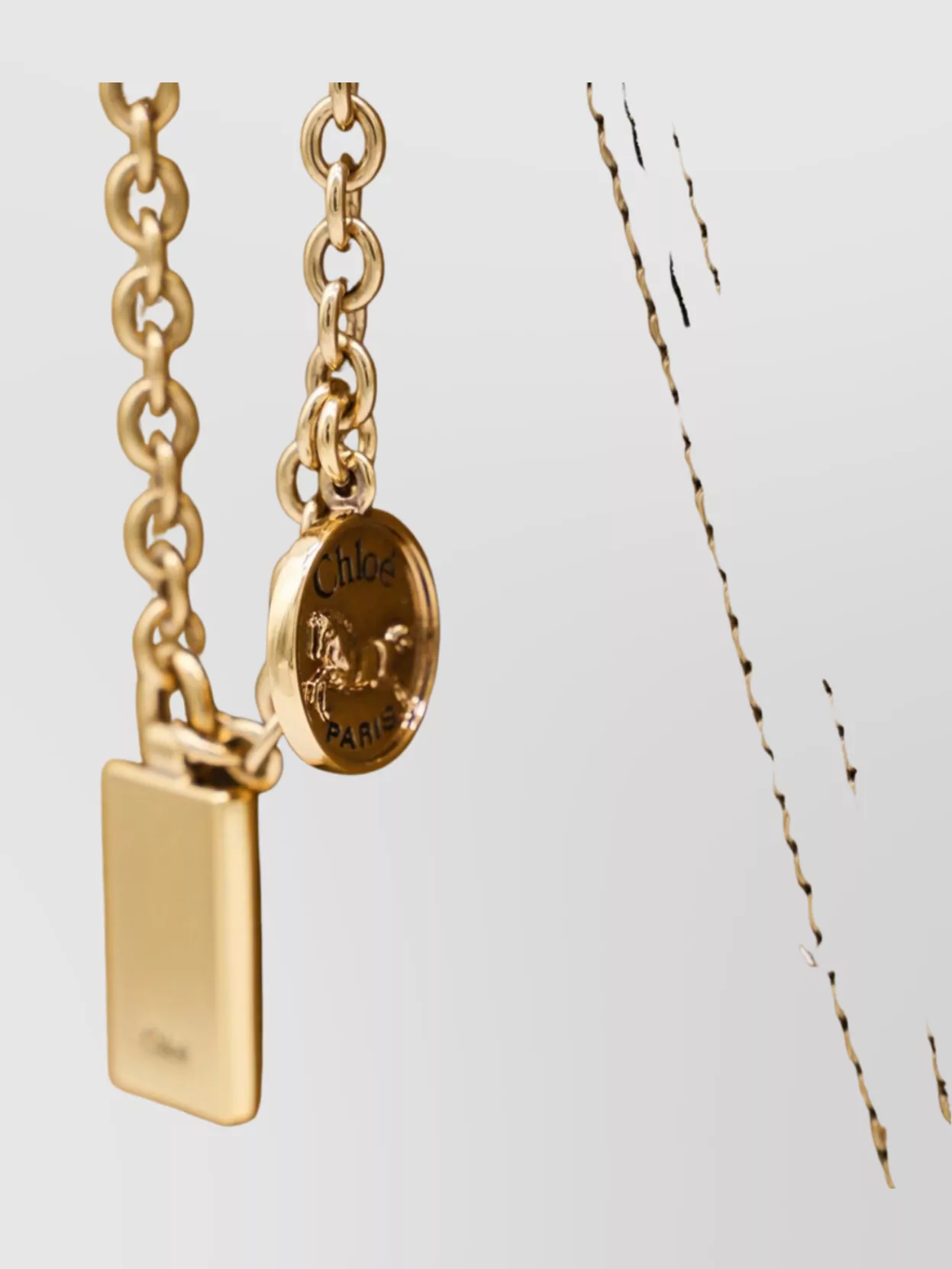 Chloé Tote Bag With Chain Detail And Suede Finish
