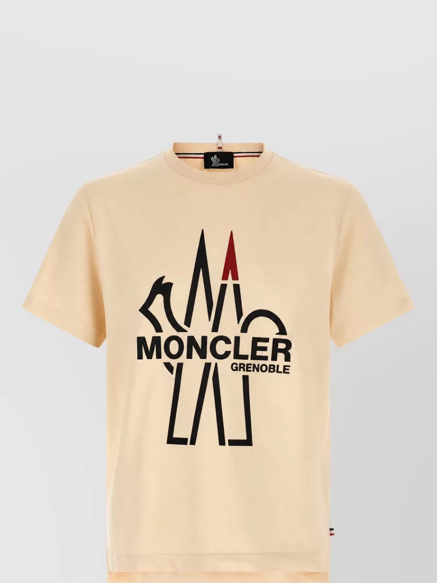 Moncler Grenoble Cotton logo print short sleeve t-shirt