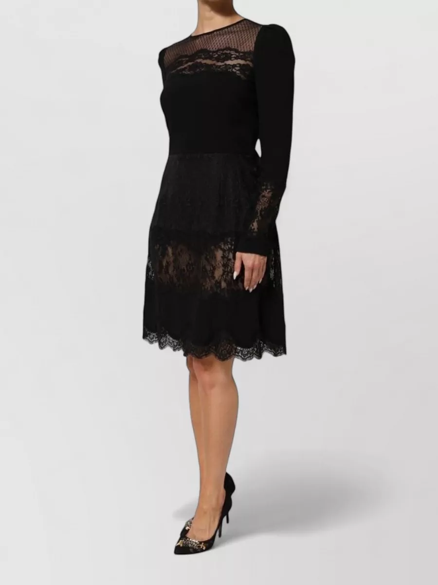 Dolce&Gabbana Floral Lace Knee-Length Dress