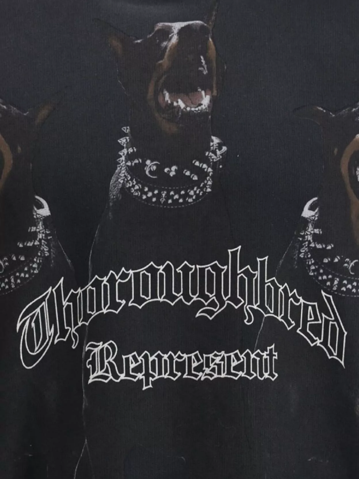 Represent Graphic Dog Print Hoodie