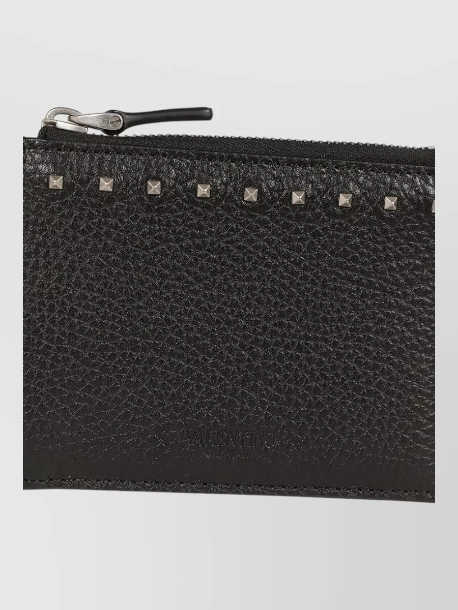 Valentino Garavani leather coin purse card case