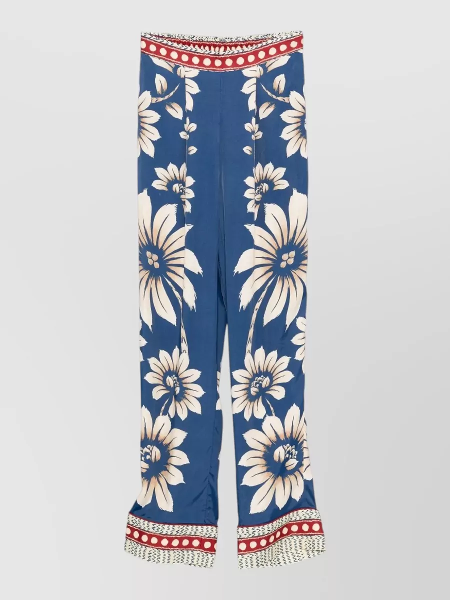 Farm Rio Floral-print relaxed-fit wide-leg trousers