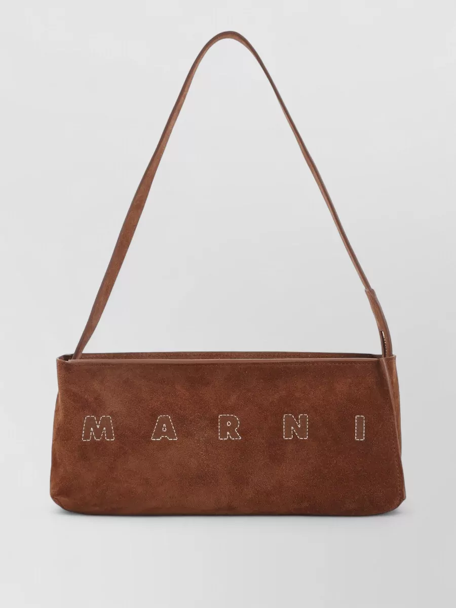 Marni museo leather shoulder bag