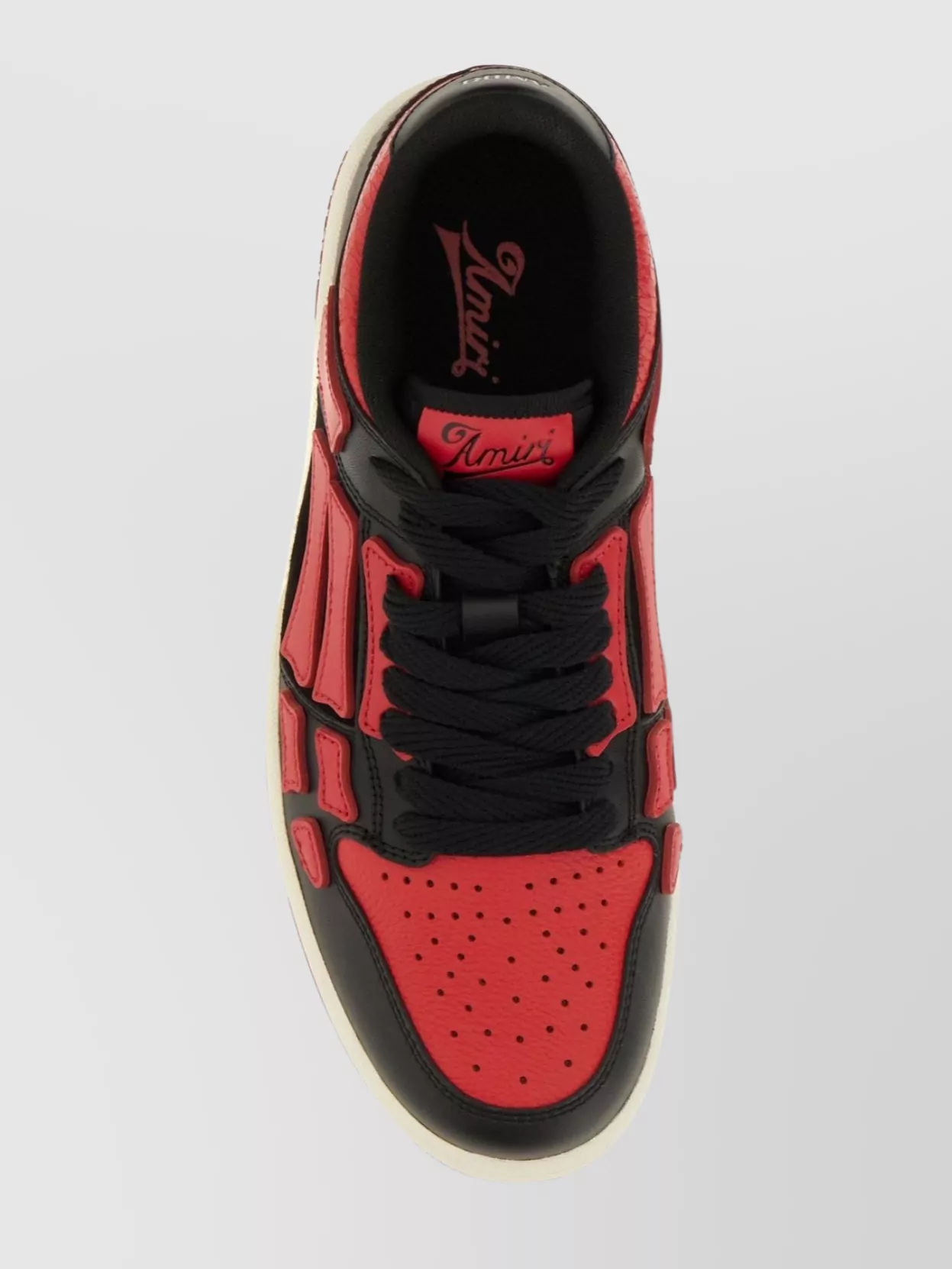 Amiri Two-tone Leather Skel Top Sneakers