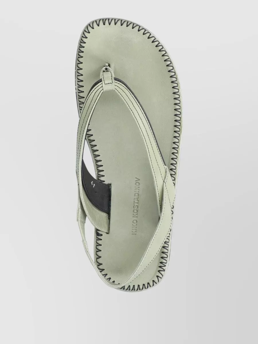 Kiko Kostadinov Leather Slides