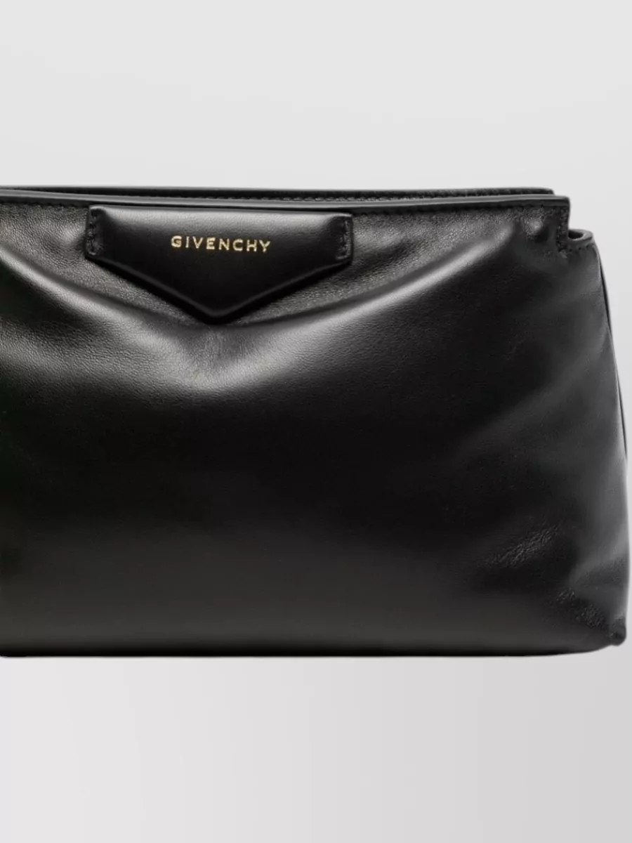 Givenchy Antigona Bomber Leather Clutch Bag