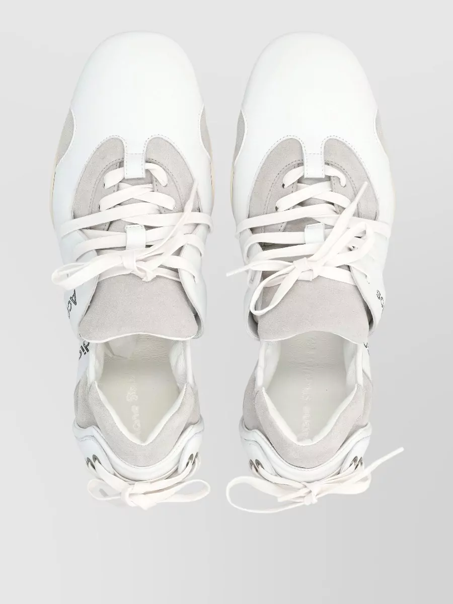Acne Studios Bilaria Sneaker Contrast Panels Eyelet Detail