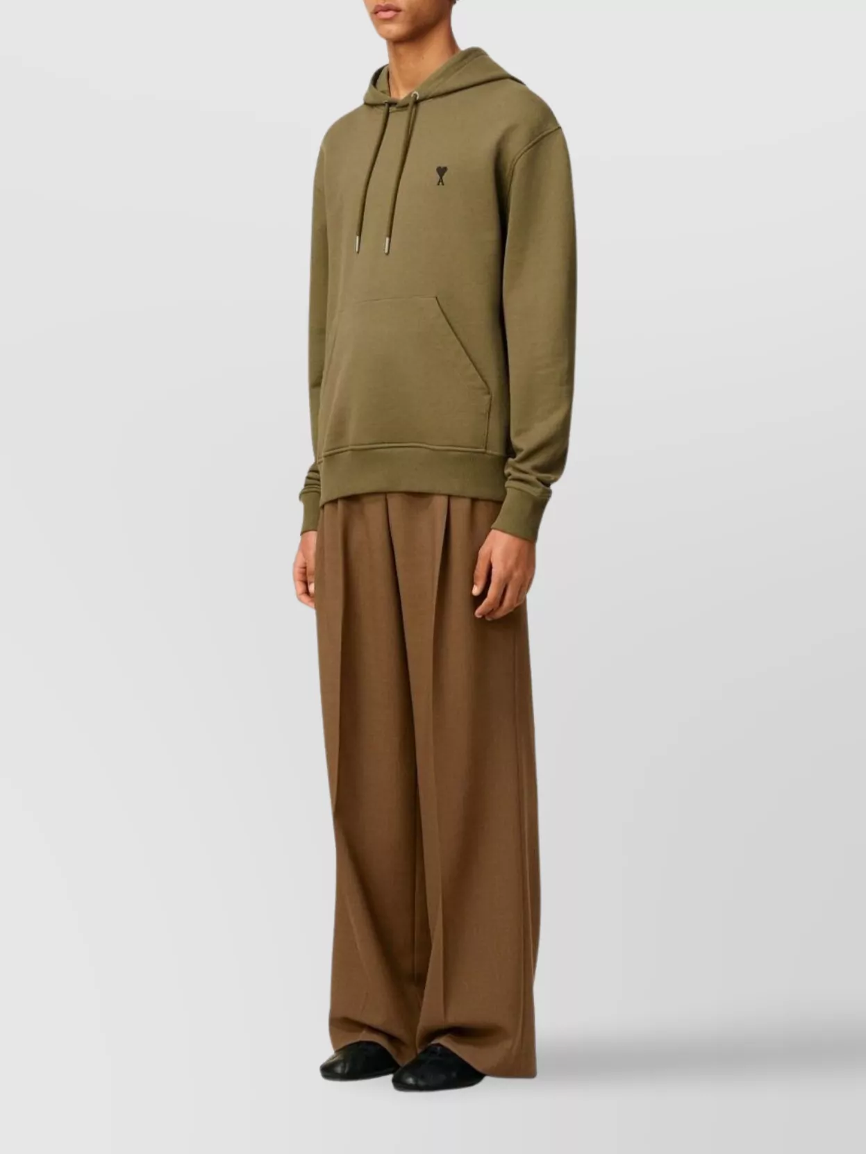 Ami Paris Hooded Sweater Pouch Pocket