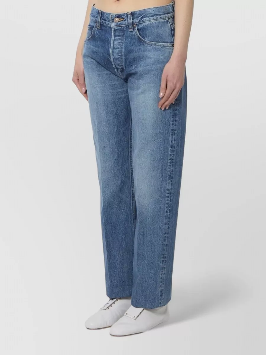 Celine Mid-Rise Straight-Leg Denim Jeans