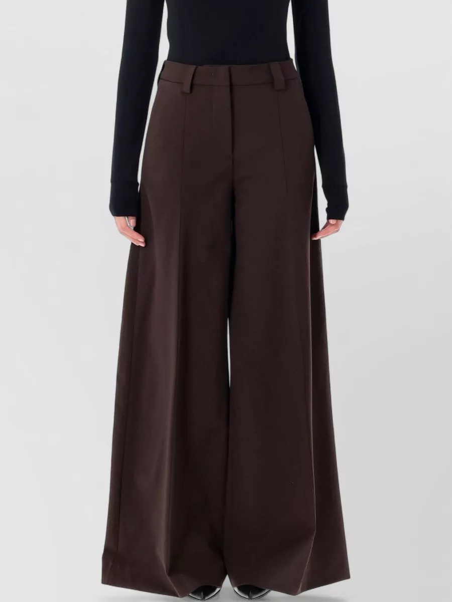 The Latest Alma Tailored Pants Belt Loops Pleats In Brown