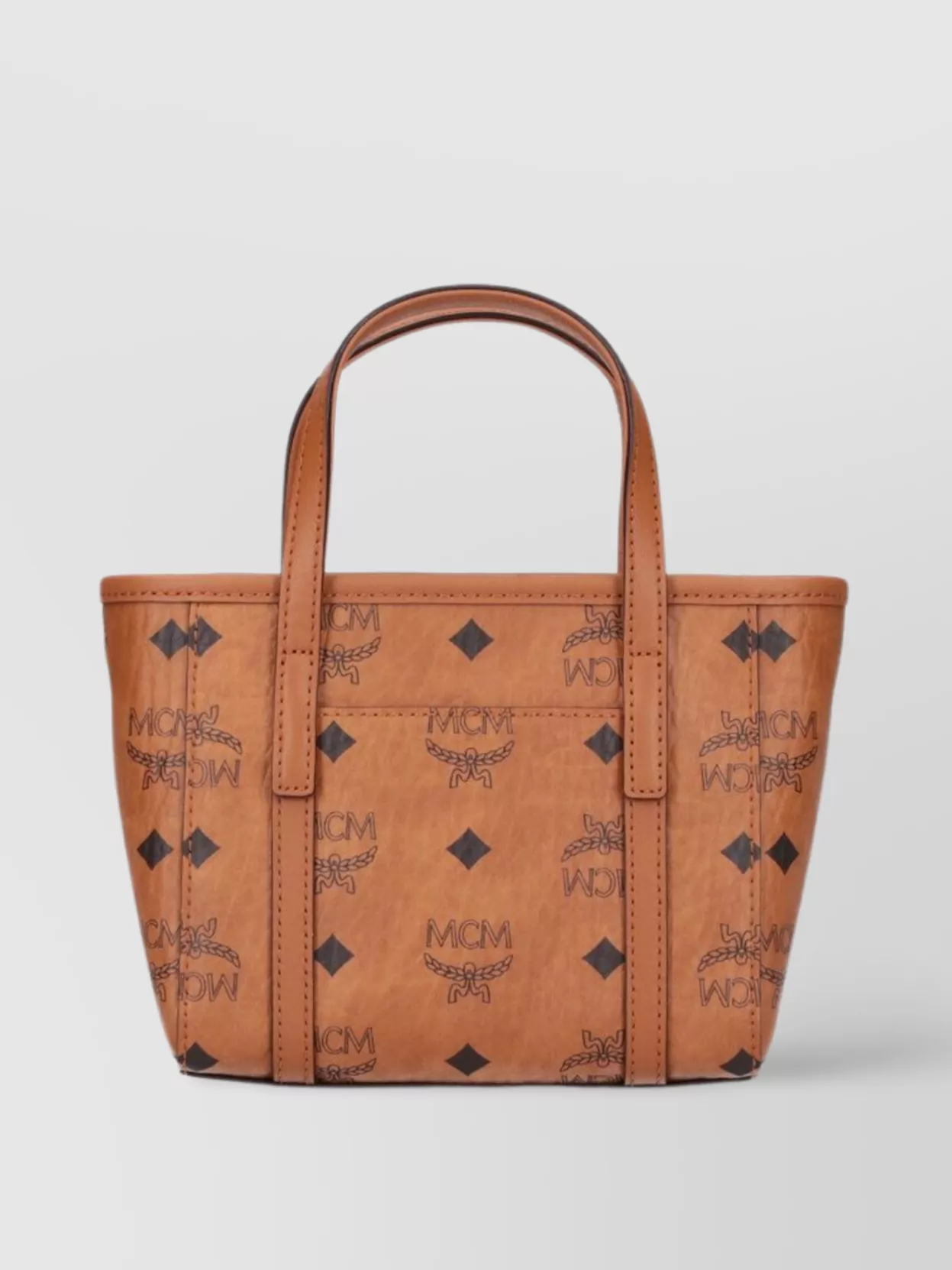 Mcm Tote Bag With Detachable Strap And Top Handles
