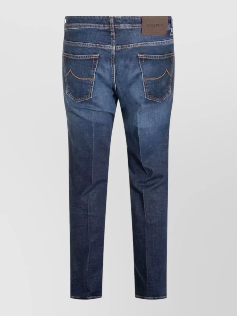 Jacob Cohen Denim Slim-Fit Cropped Tapered Jeans
