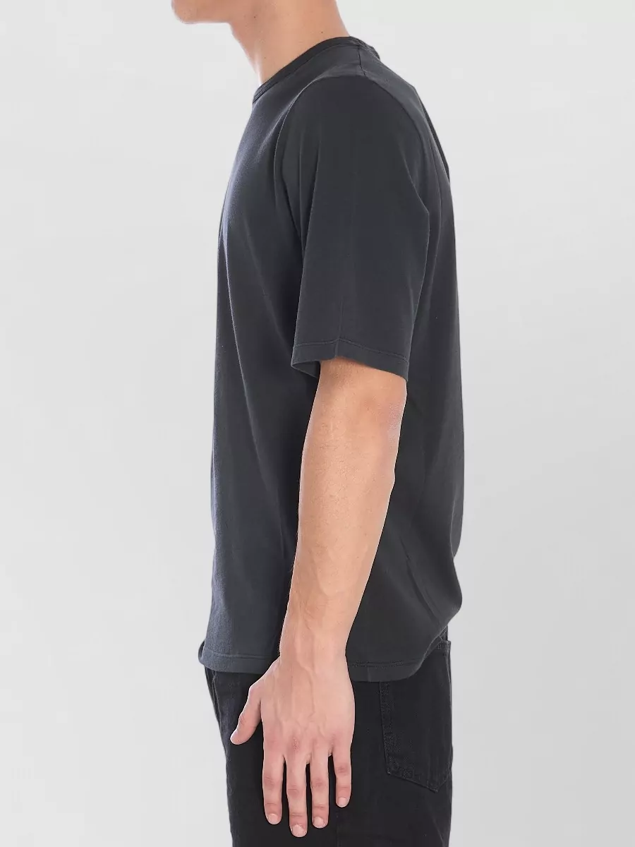 Saint Laurent Logo Cotton Crew Neck Short Sleeve T-Shirt