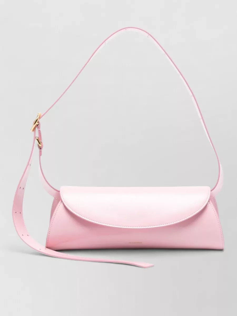 Jil Sander cannolo small leather belt bag