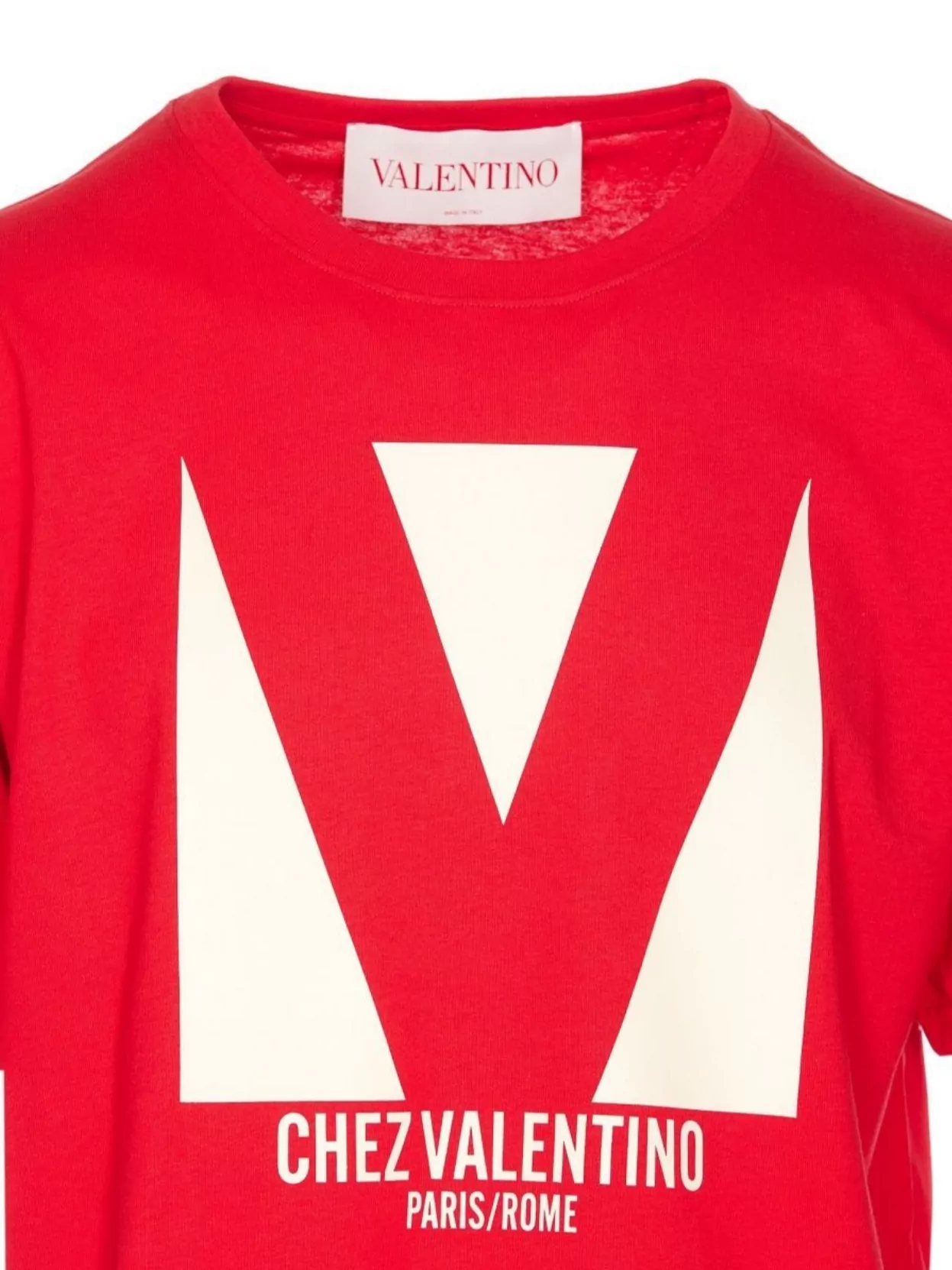 Valentino Crewneck Graphic Print T-shirt Logo