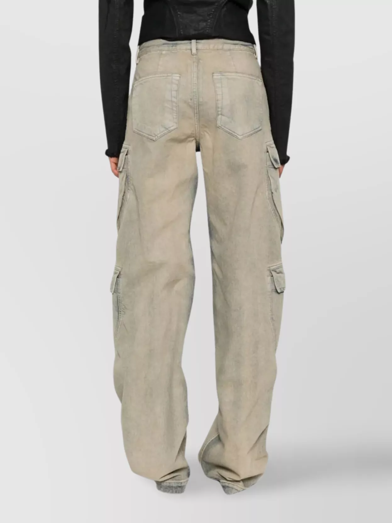 Rick Owens Drkshdw Utility Straight Leg Cargo Denim Trousers