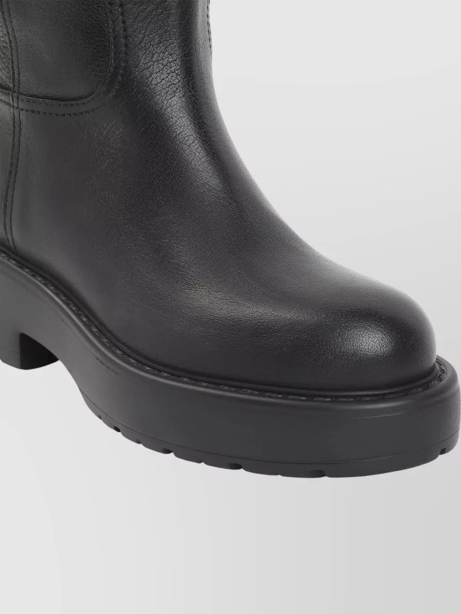 Miu Miu Leather Knee-High Boots