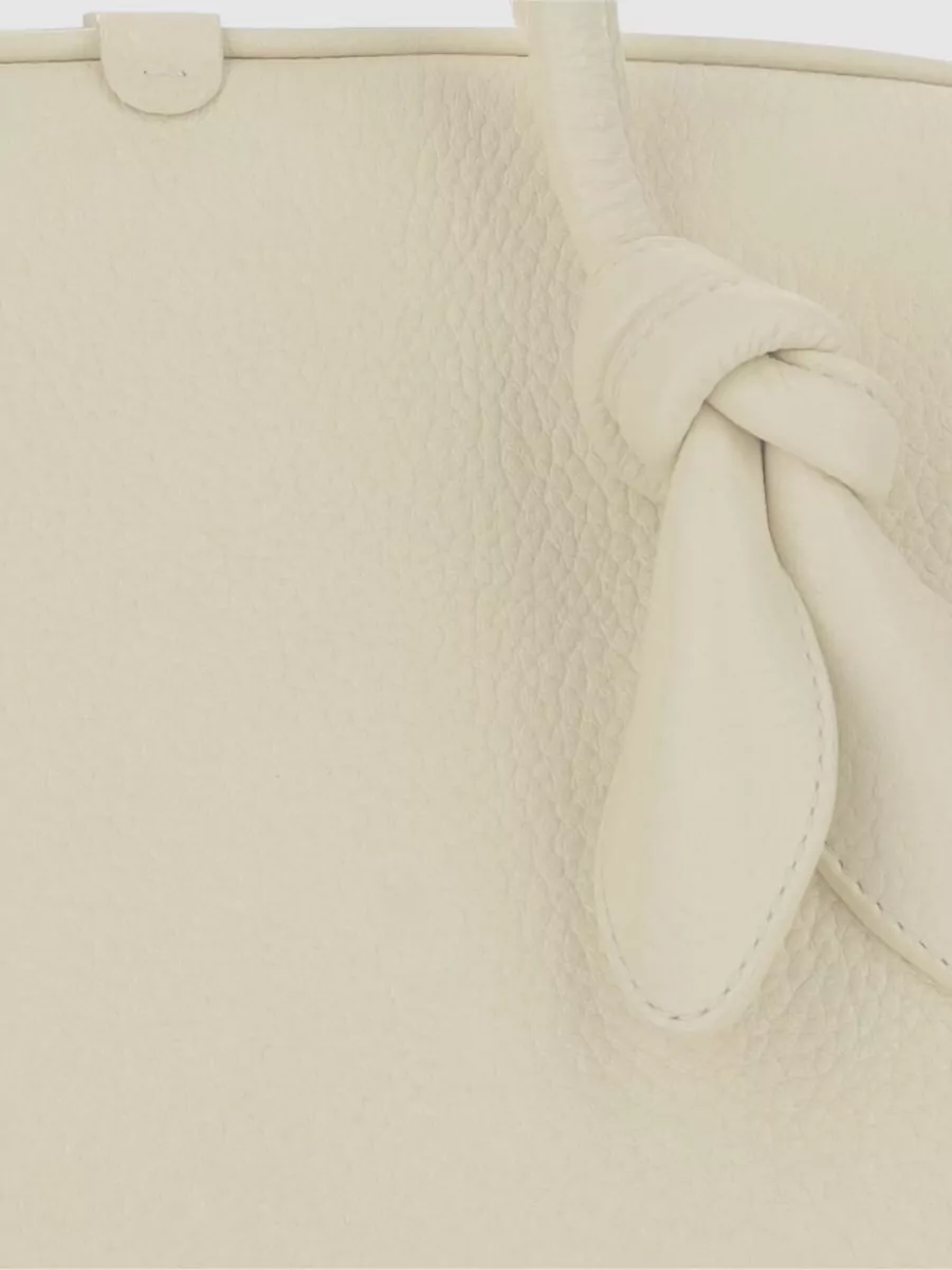 Jacquemus Tote Bag Textured Finish Knotted Detail Handles