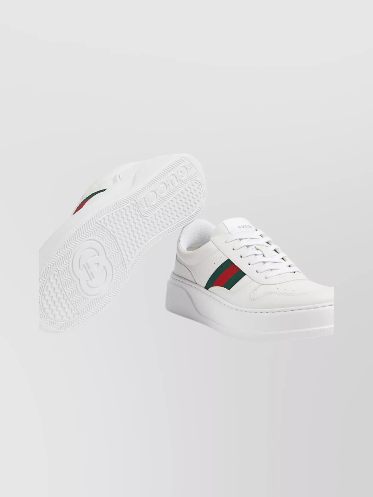 Gucci Chunky Round Toe Sneakers With Rubber Sole