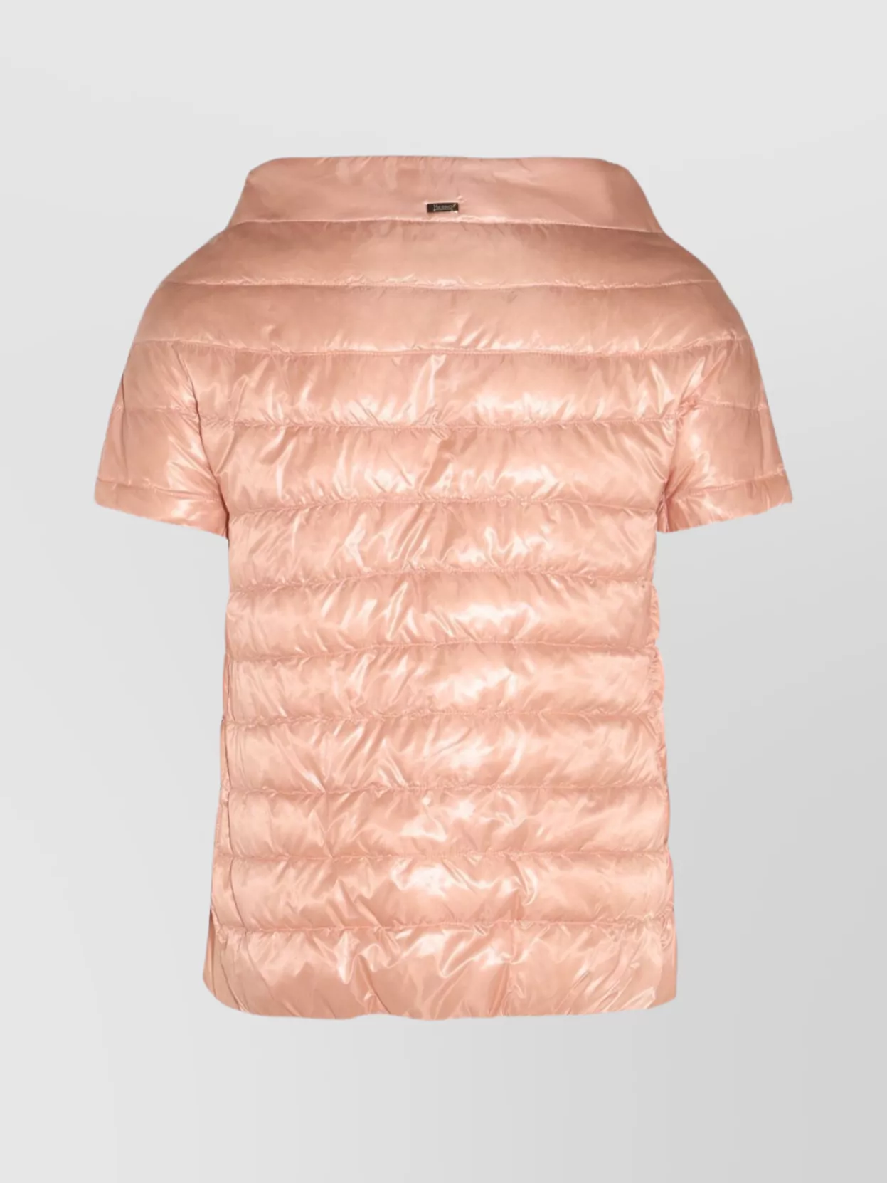 Herno Puffer Jackets With Short Sleeves And High Collar