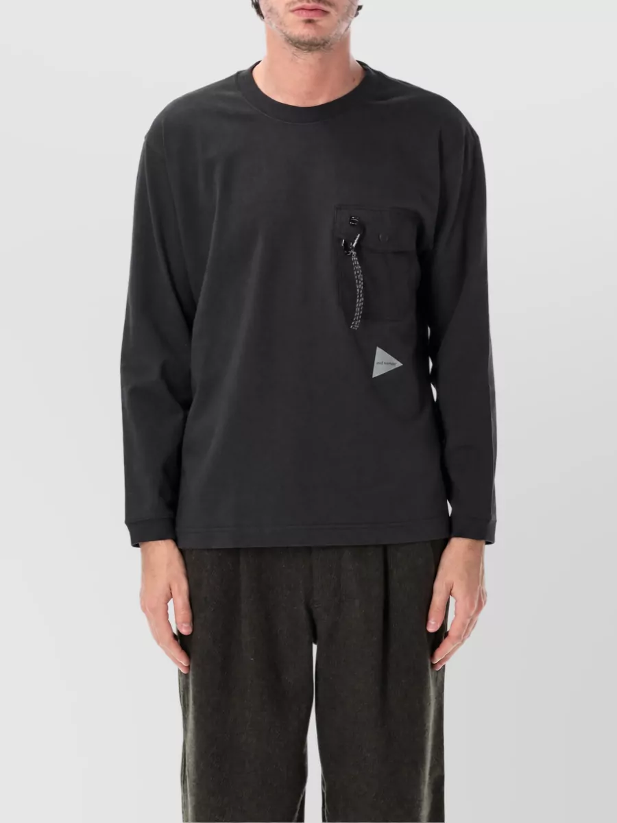 And Wander cotton long-sleeve t-shirt