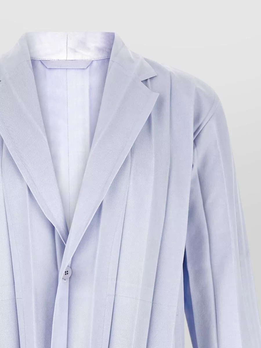 Homme Plisse Issey Miyake Pleated Single-Breasted Blazer