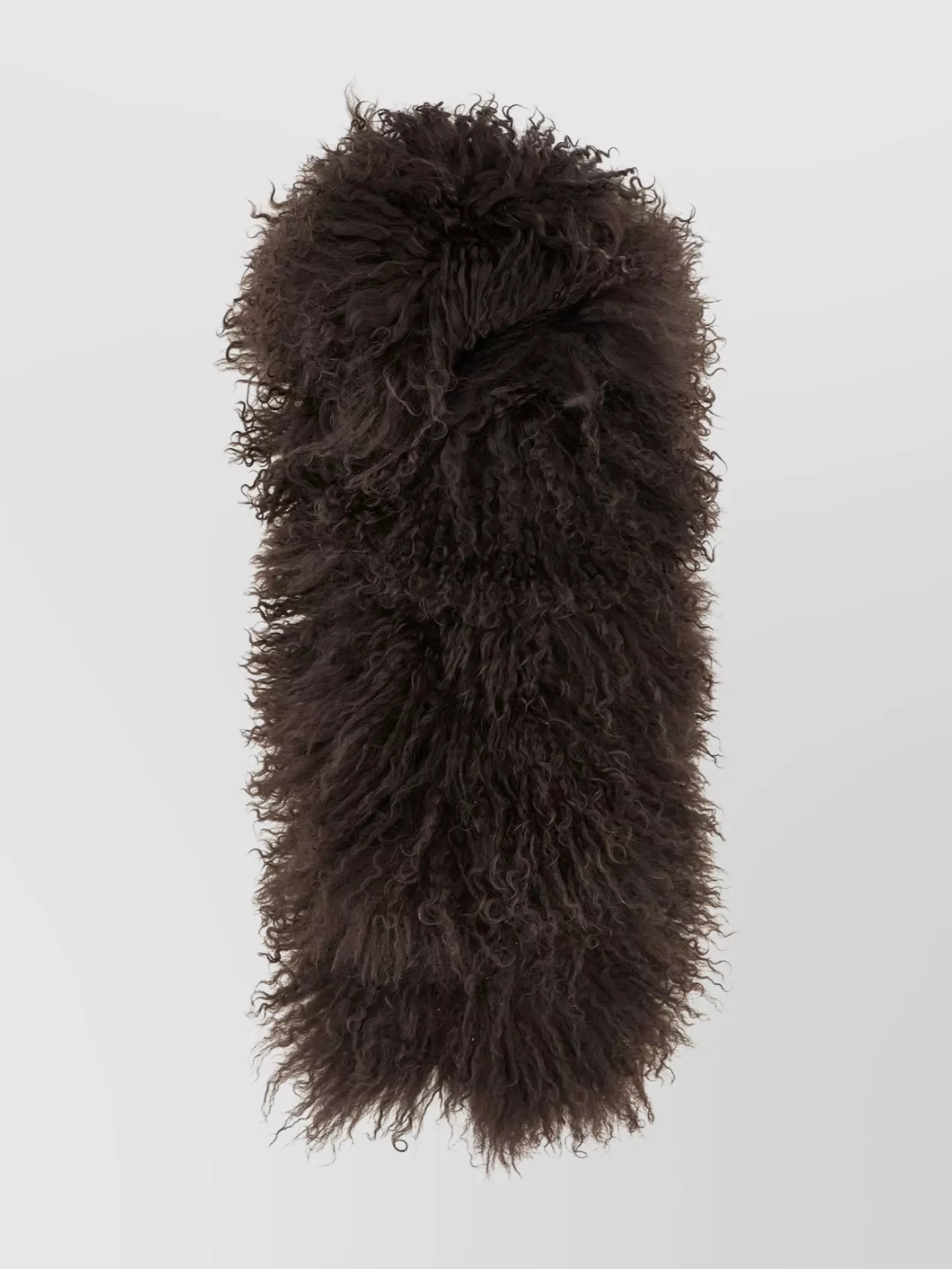 Yves Salomon Luxurious Long Scarf Faux Fur Texture