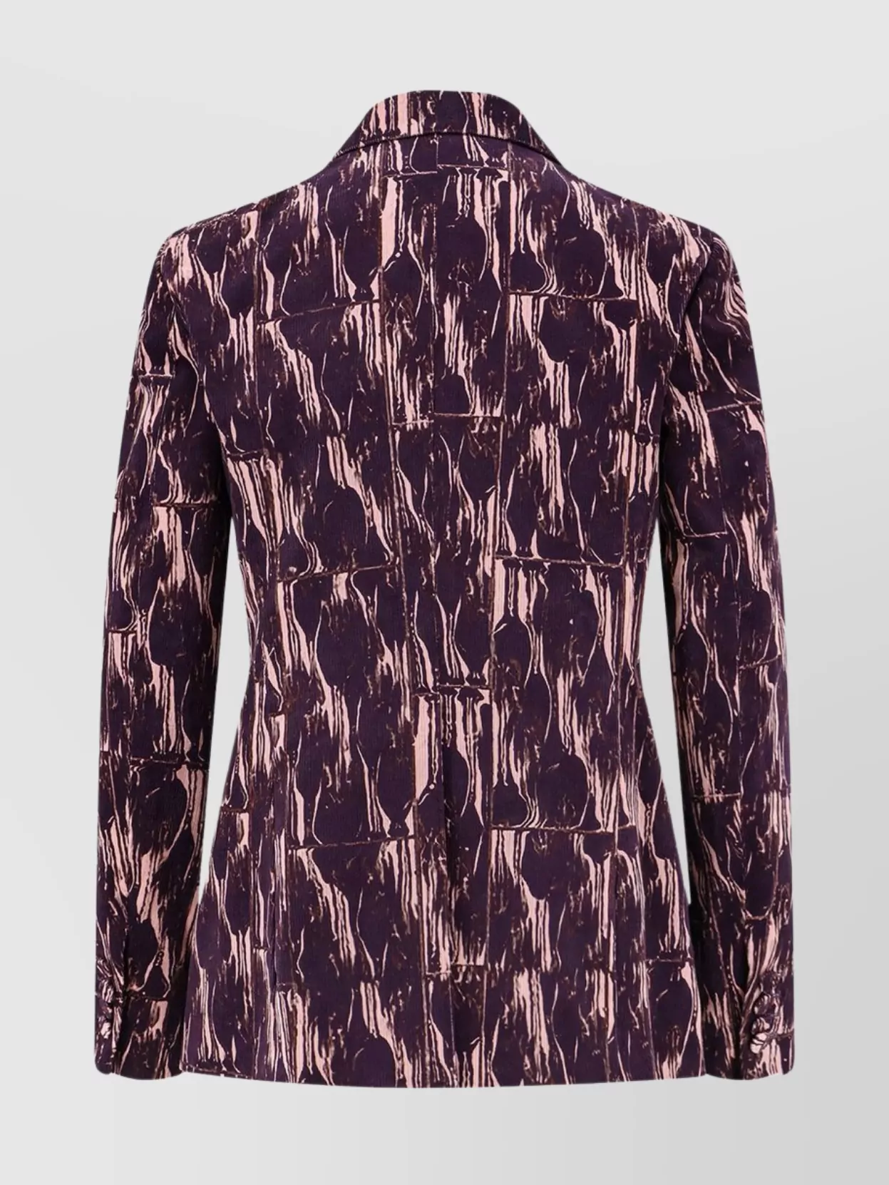 Dries Van Noten Double-breasted Corduroy Blazer Pockets In Purple