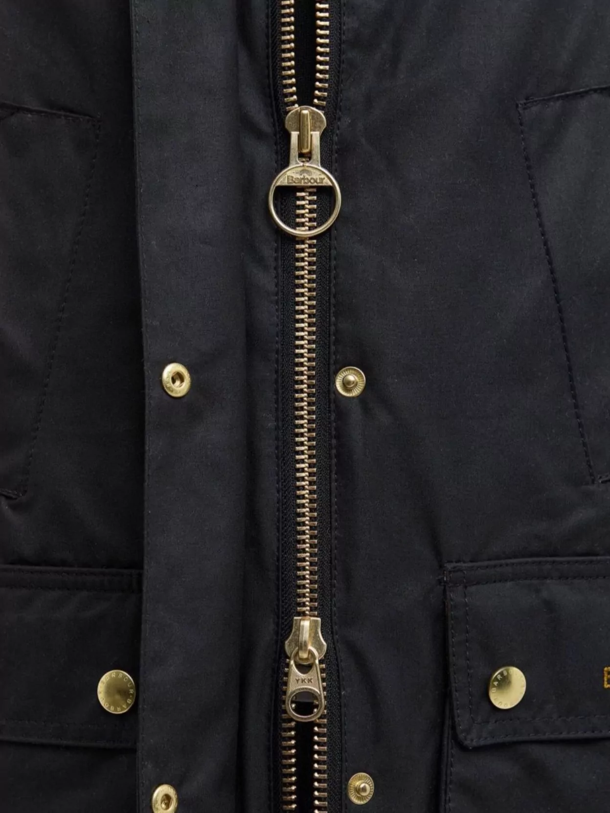 Barbour Contemporary Waxed Jacket High Collar
