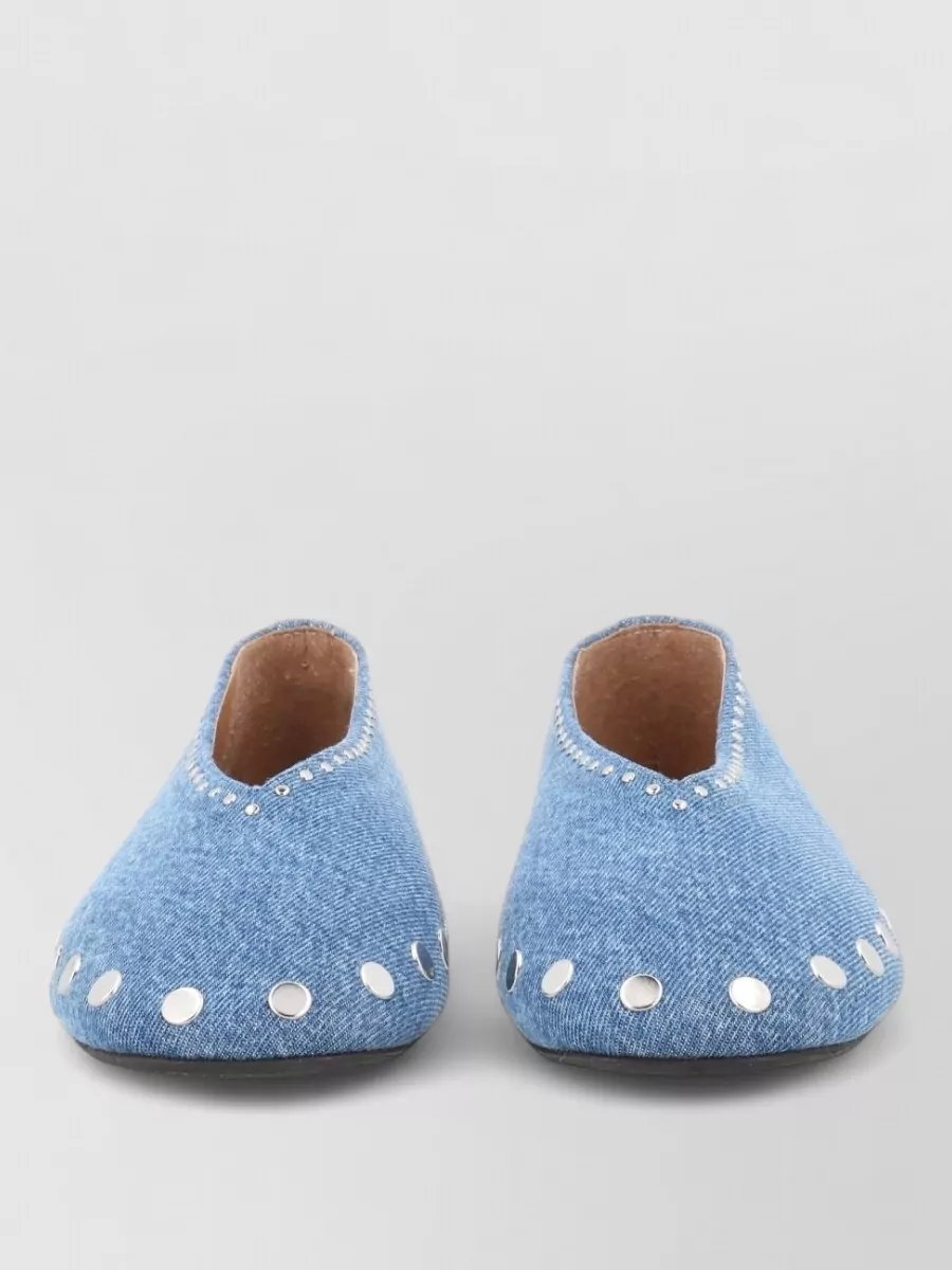 Ganni cotton slippers