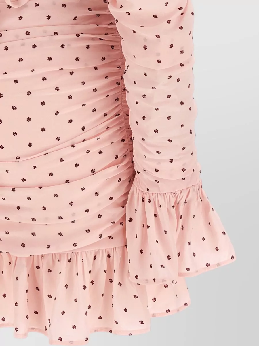 Rotate Birger Christensen Floral-Print Ruffled Mini Dress