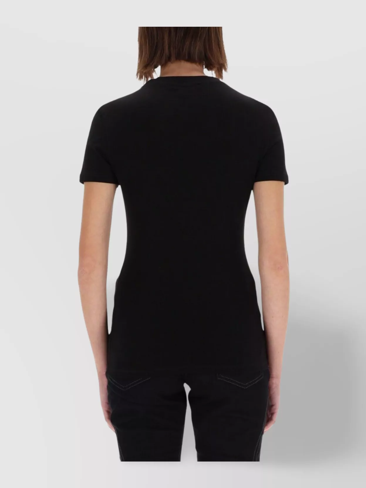 Versace Jeans Couture Fitted Short Sleeve Crew Neck Top