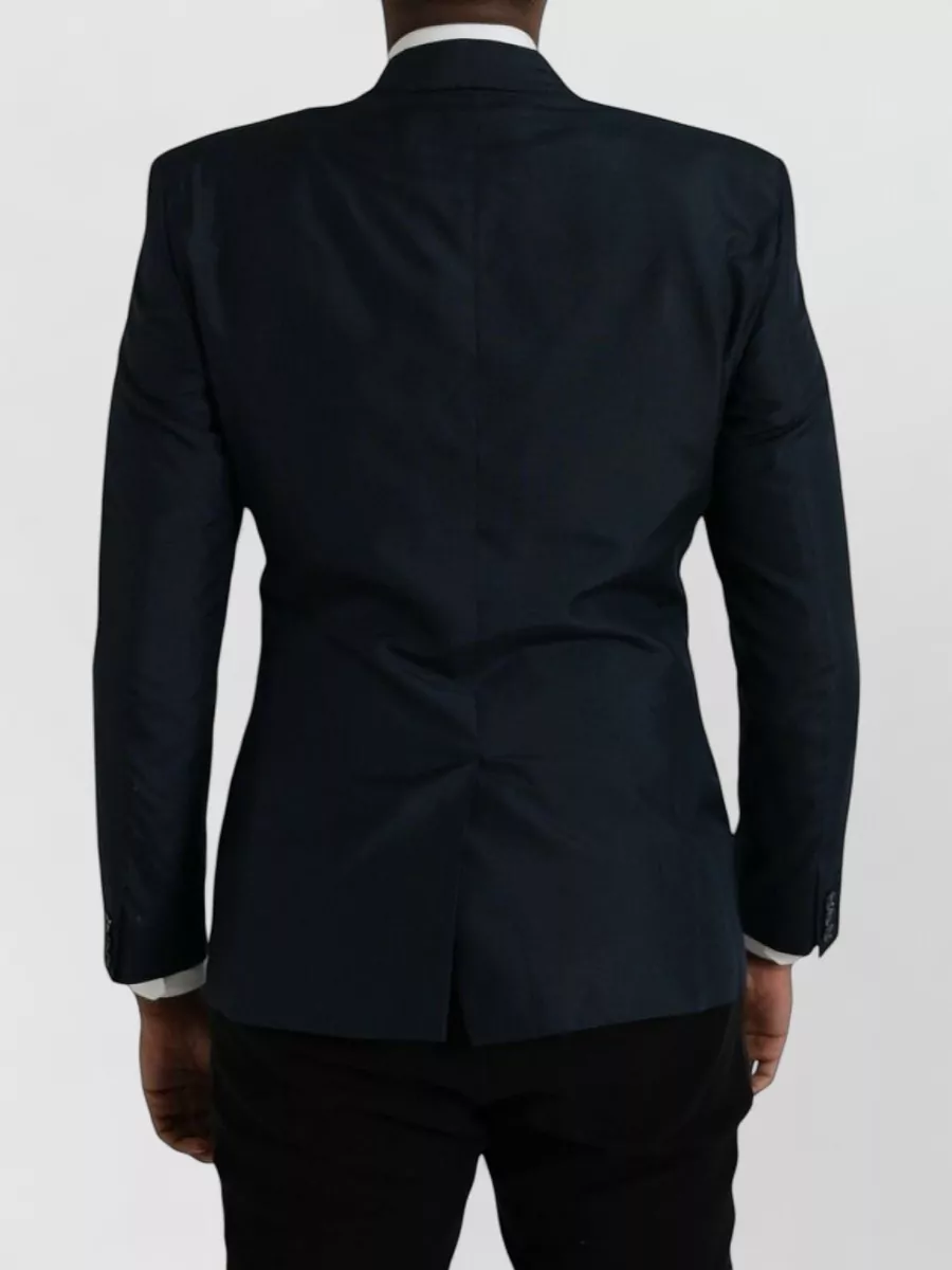 Dolce&Gabbana Single-Breasted Wool-Silk Blazer