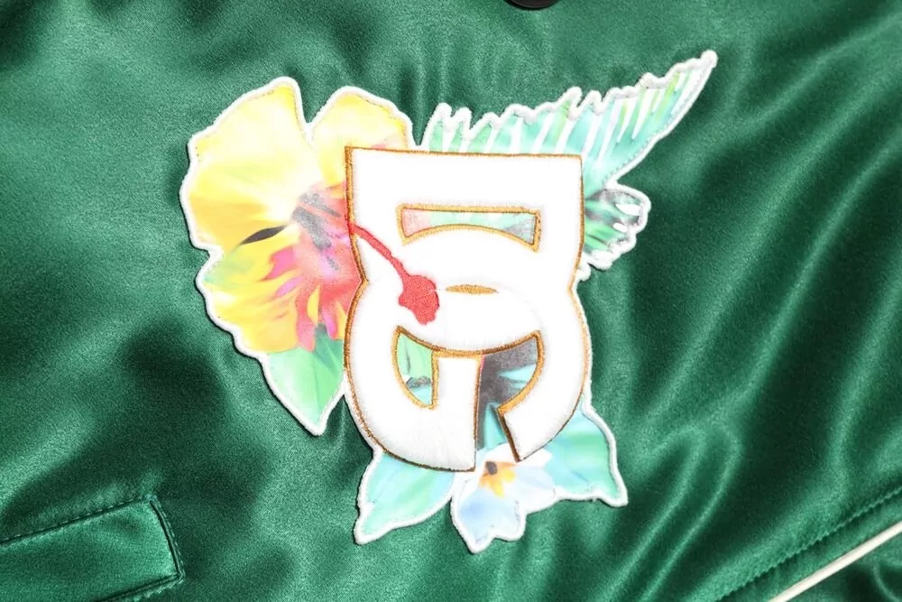 Dolce&Gabbana Floral Logo-Print Bomber Jacket