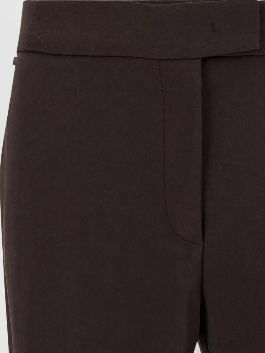 Sportmax Wool Straight Leg Tailored Trousers
